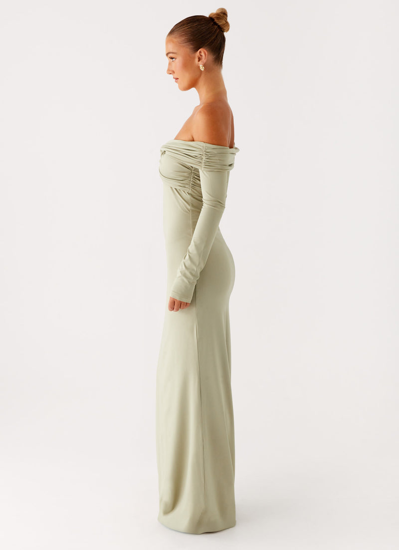 Marla Long Sleeve Maxi Dress0867 Peppermayo
