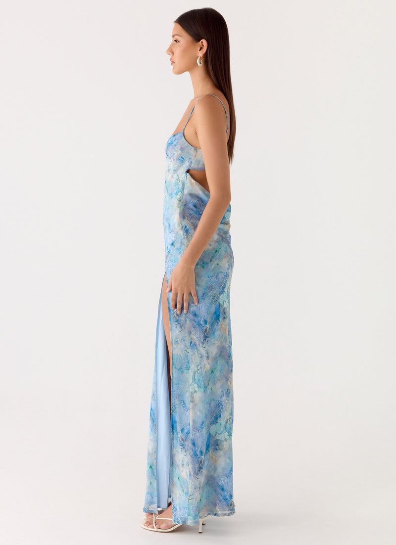 Alouette Maxi Dress - Aqua Paisley