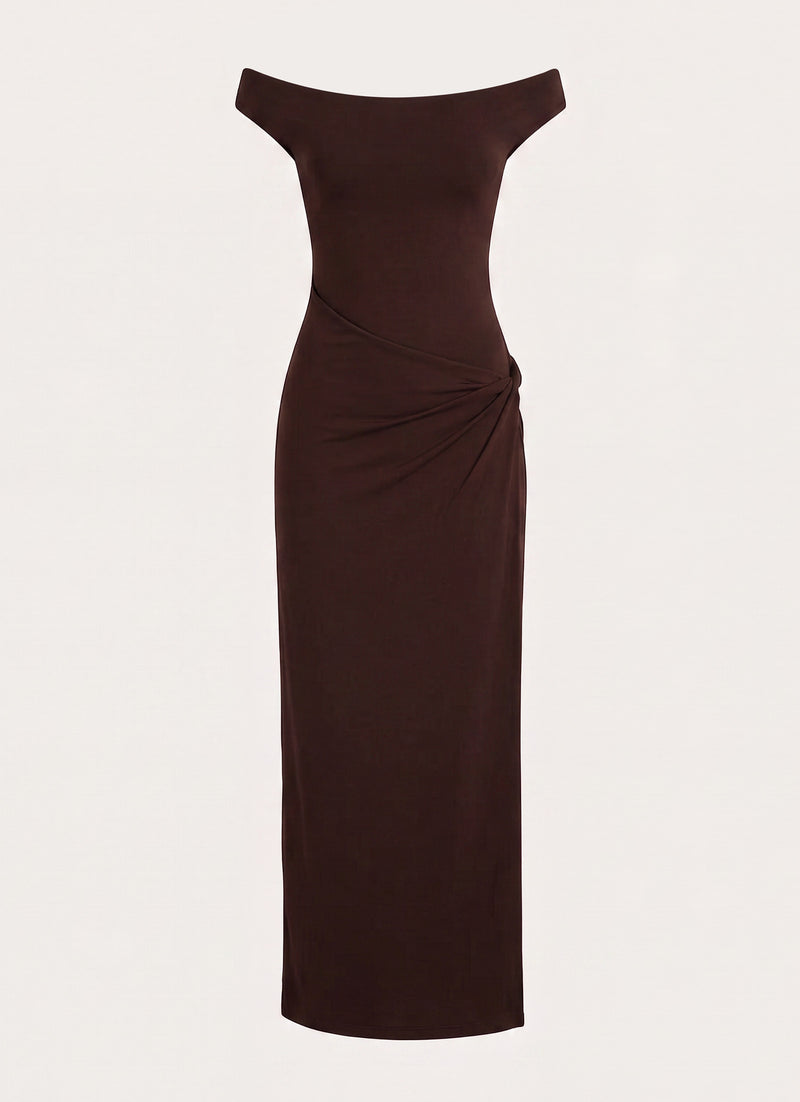 Amerie Maxi Dress - Chocolate