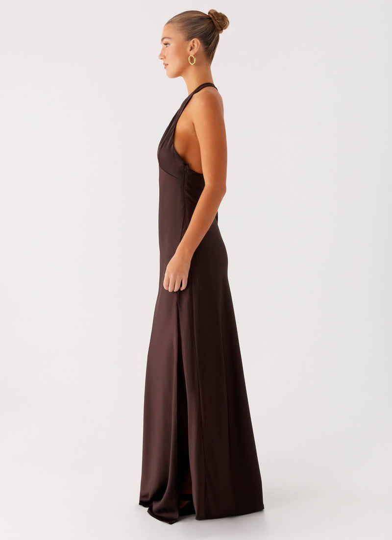 Angie Maxi Dress - Chocolate