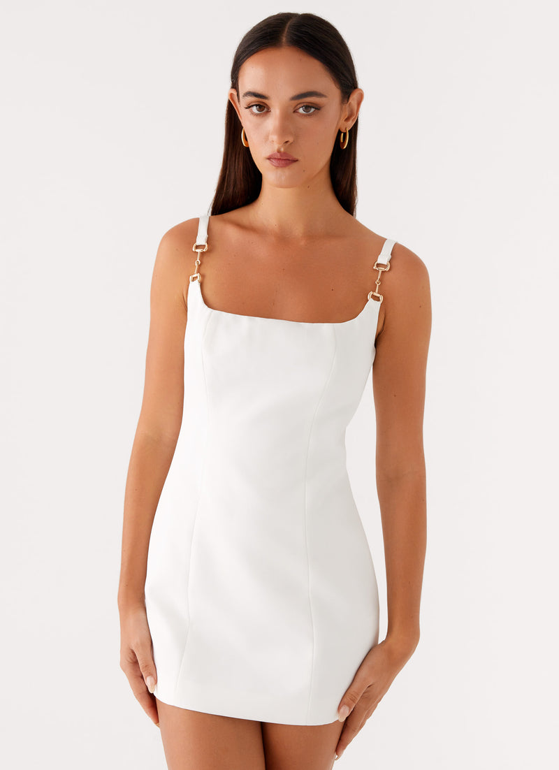 Aretha Mini Dress White 5