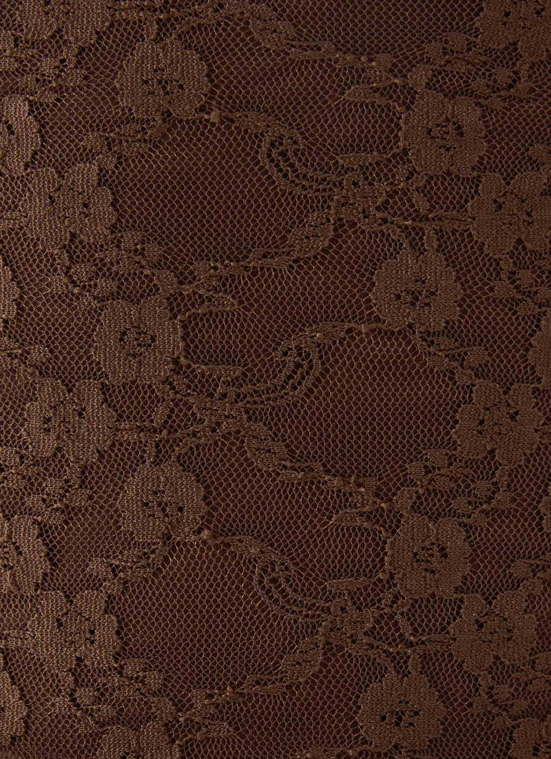 Avelora Lace Top - Chocolate