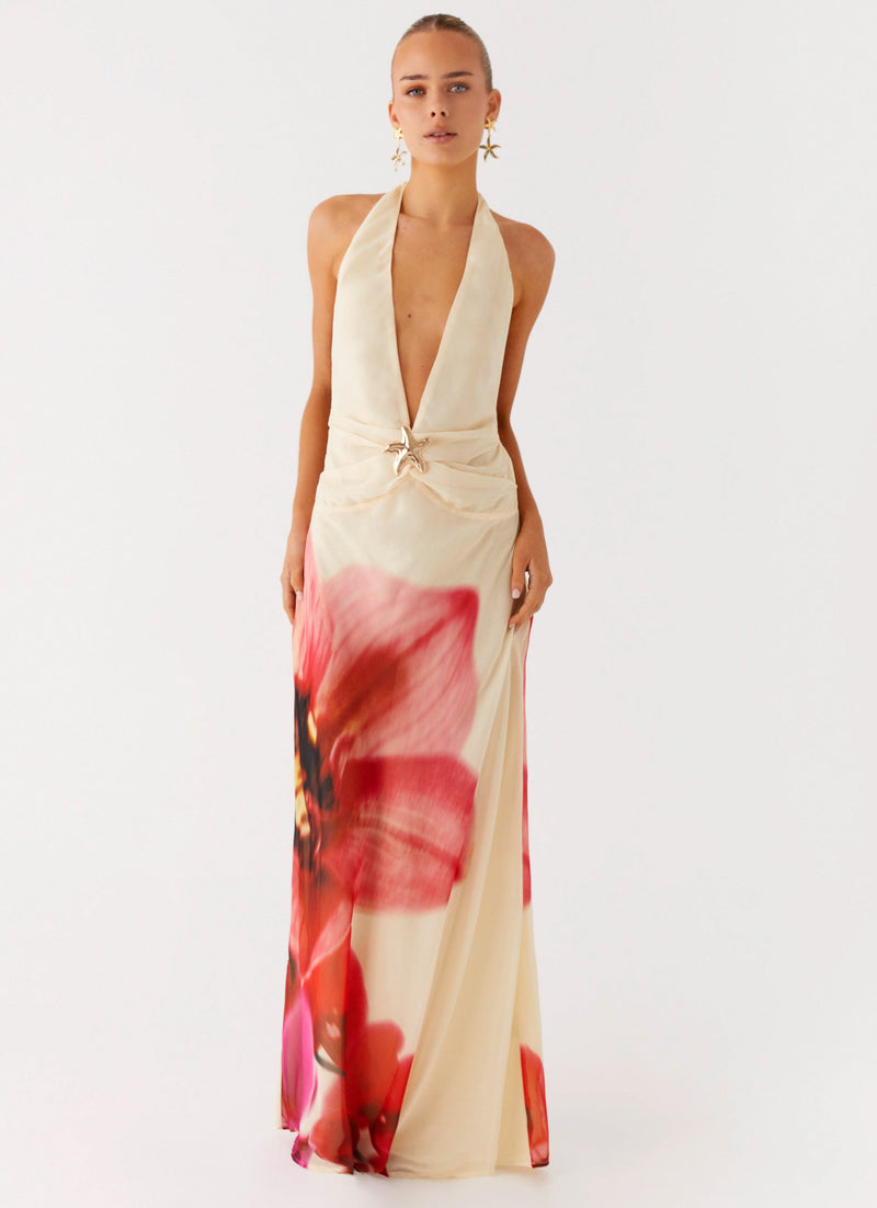 Belivia Maxi Dress - Yellow Bloom