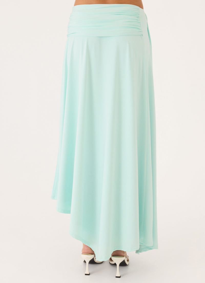Briege Maxi Skirt - Aqua