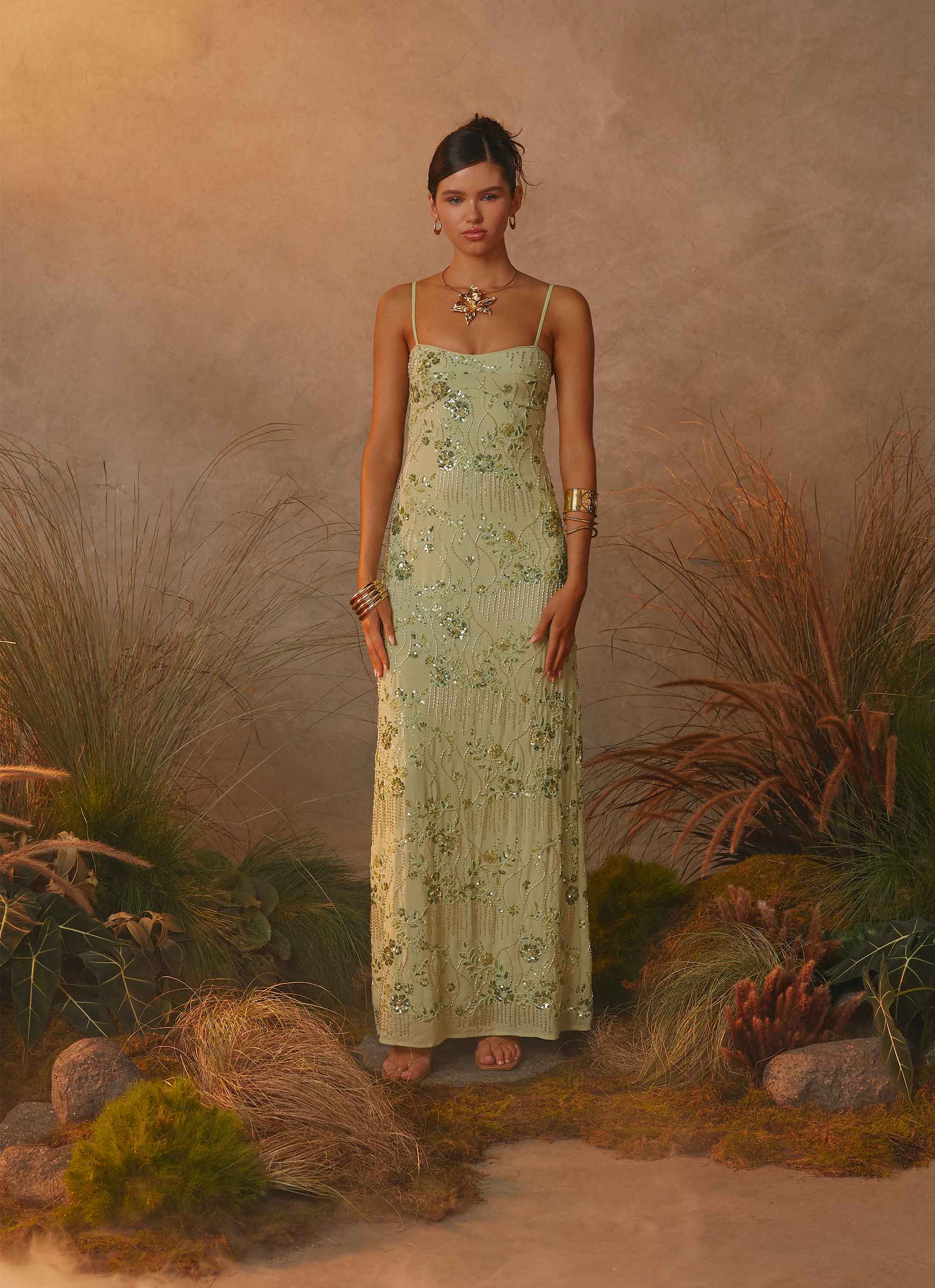beaded maxi dress uk Maddox Embellished Maxi Dress in Powder Blue UK8 / Powder Blue