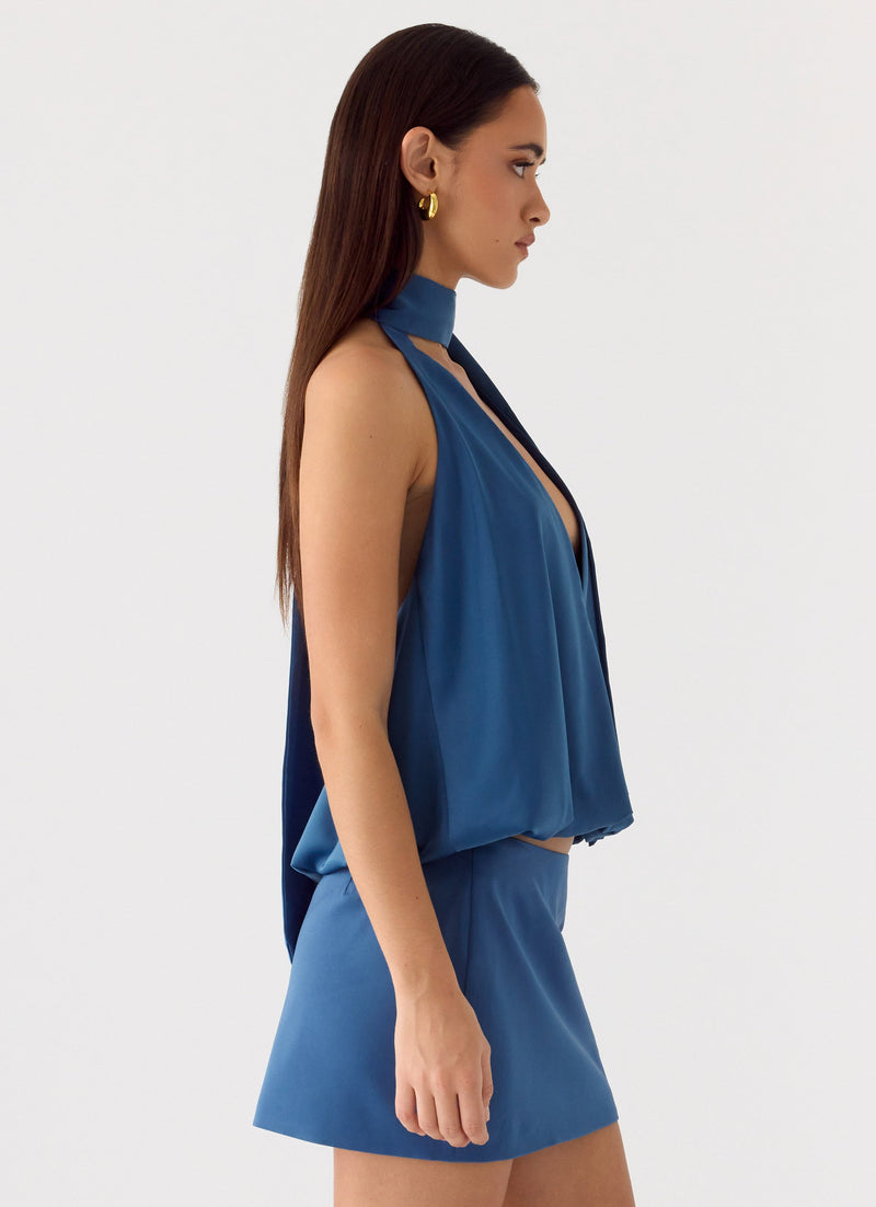Celestin Top - Washed Navy