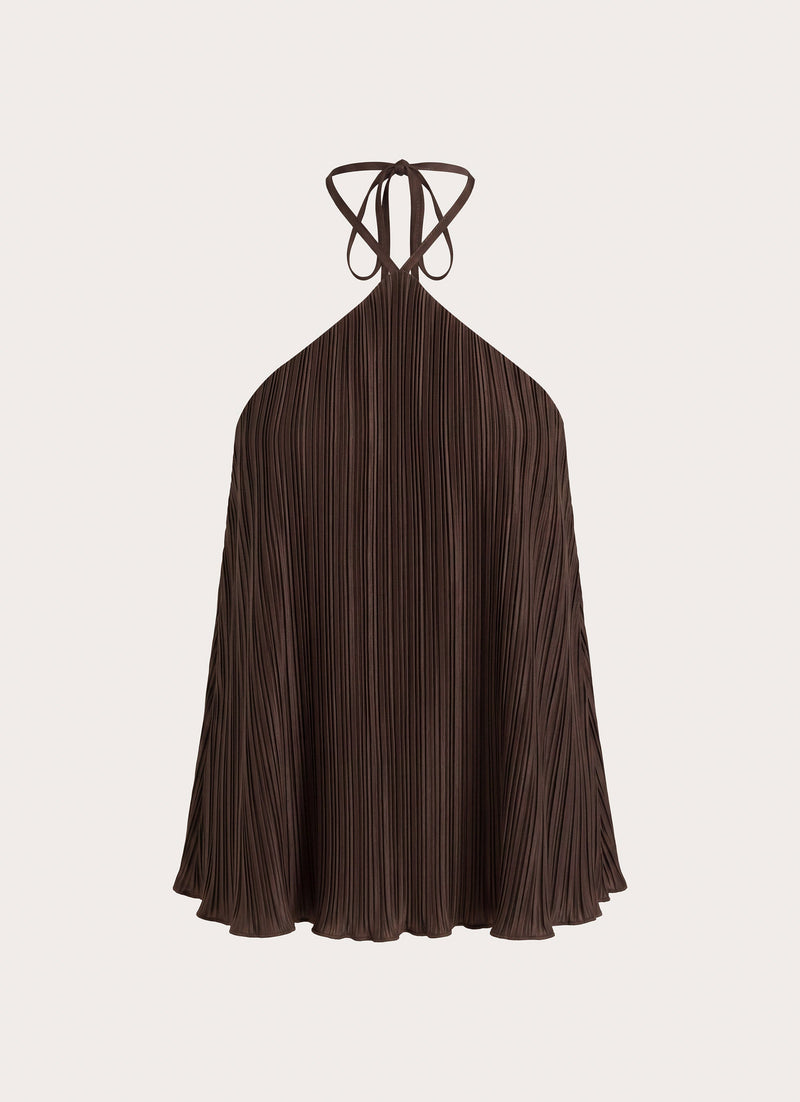 Danni Halter Top - Chocolate