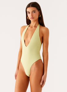 Delia One Piece Swimsuit - Lime