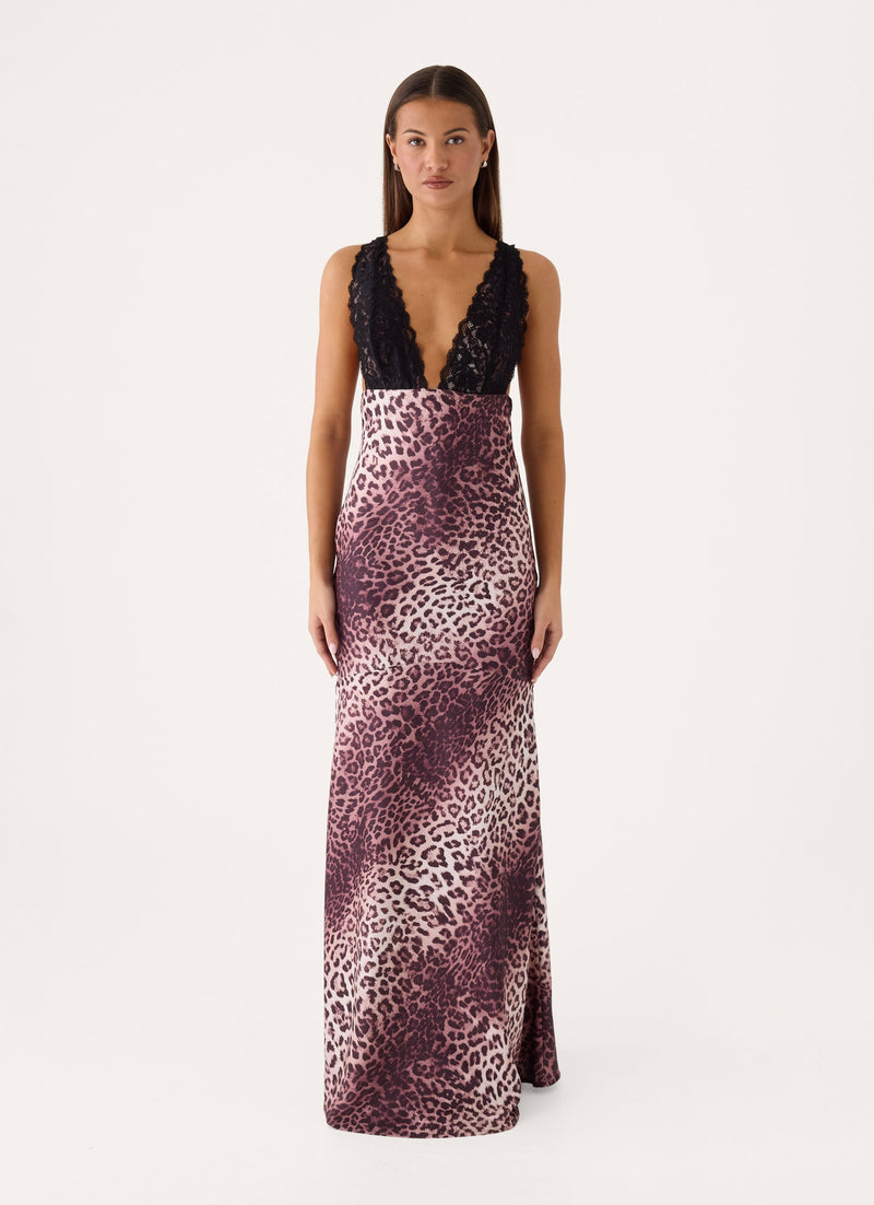 Desert Skies Maxi Dress - Leopard