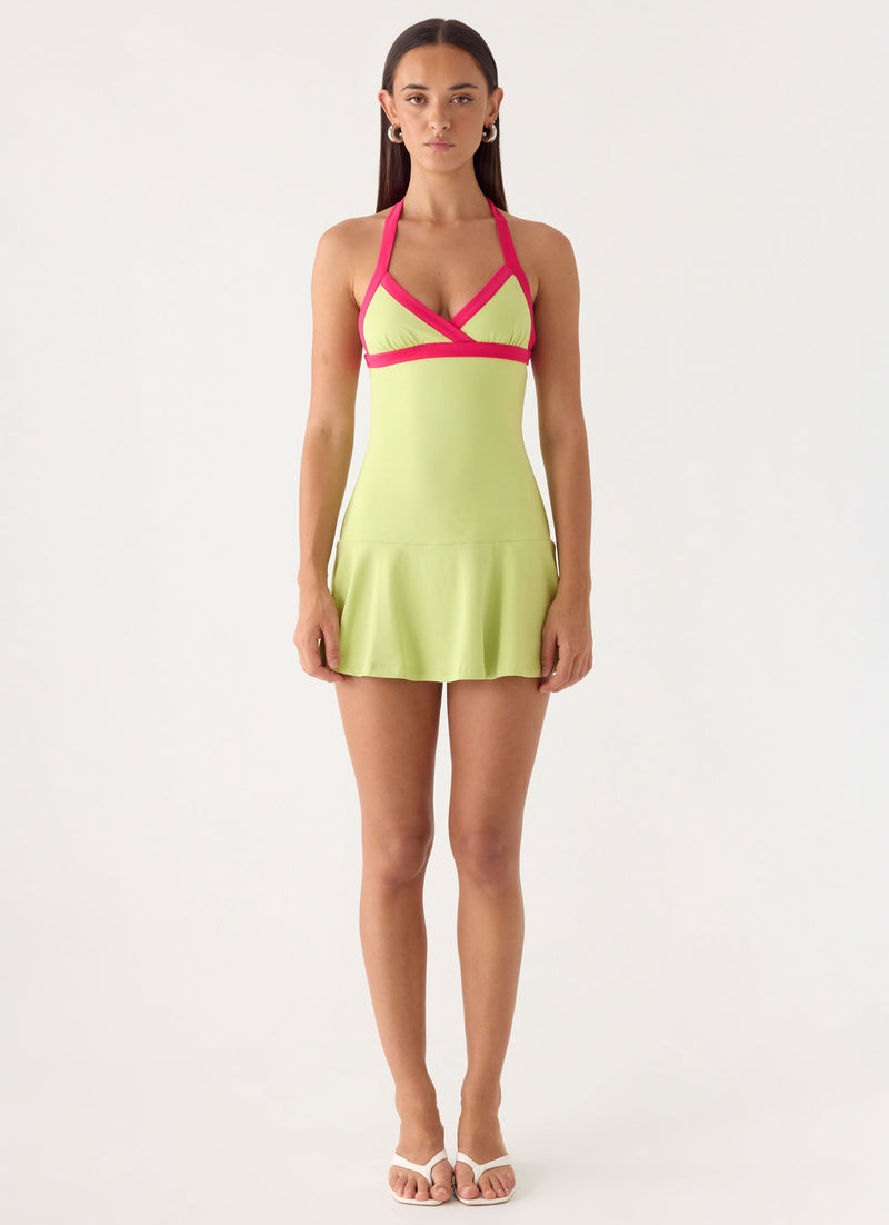 Dumdi Mini Dress - Lime
