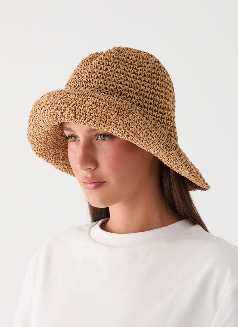 Dusk Flame Hat - Straw