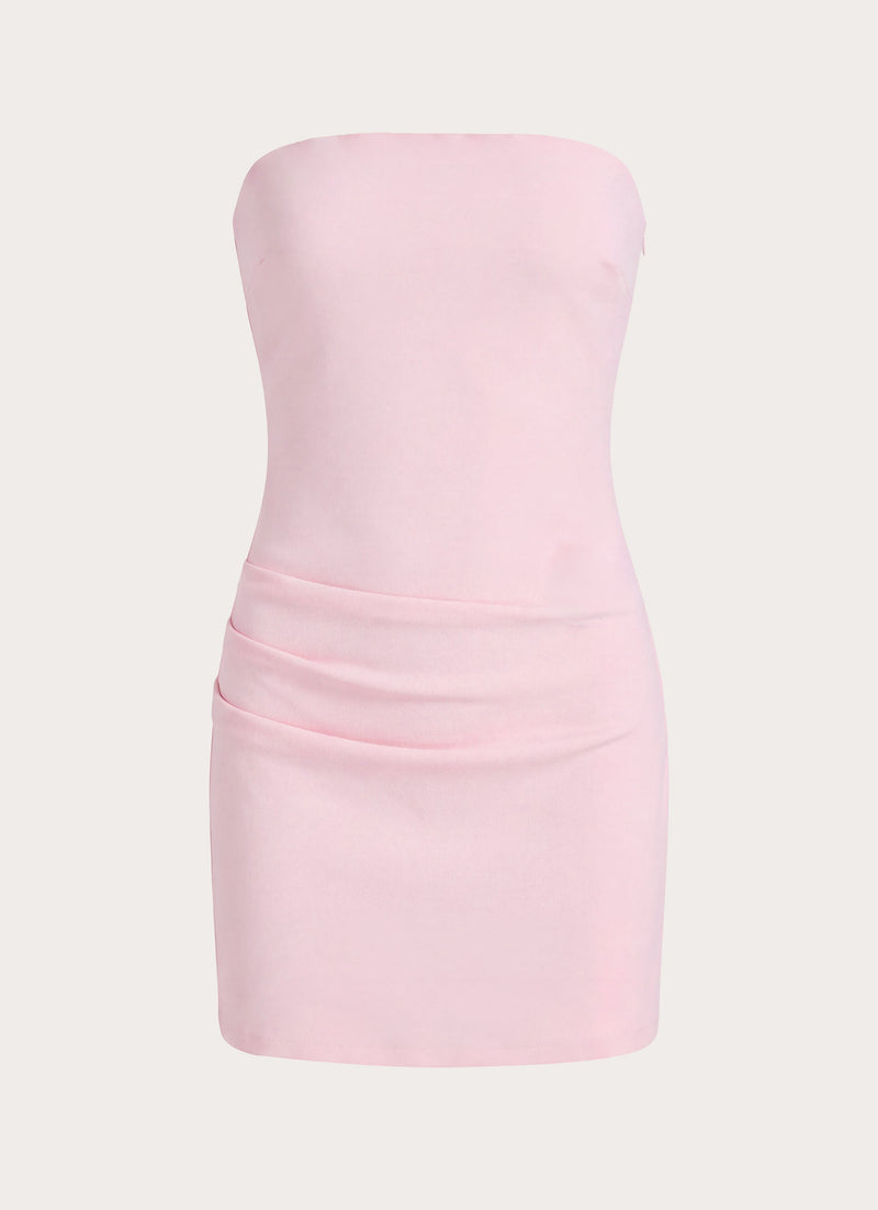 Eluna Strapless Mini Dress - Pink