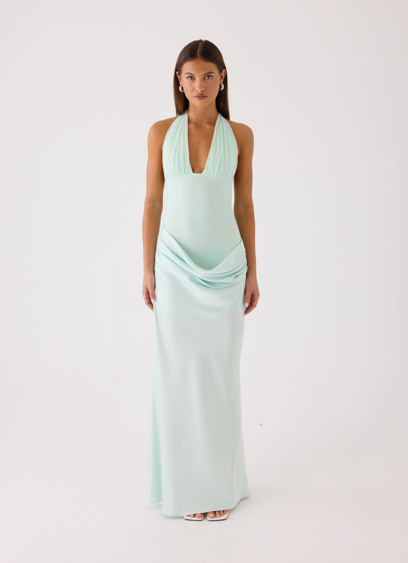 Emaretta Halter Maxi Dress - Mint