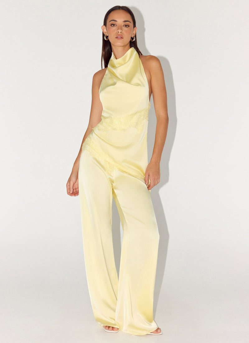 Emilee Cowl Top - Yellow