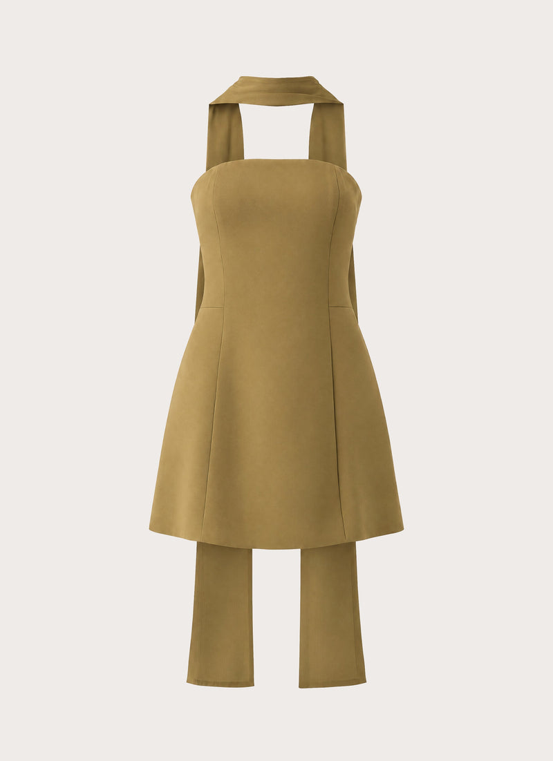 For Love Mini Dress - Olive Green