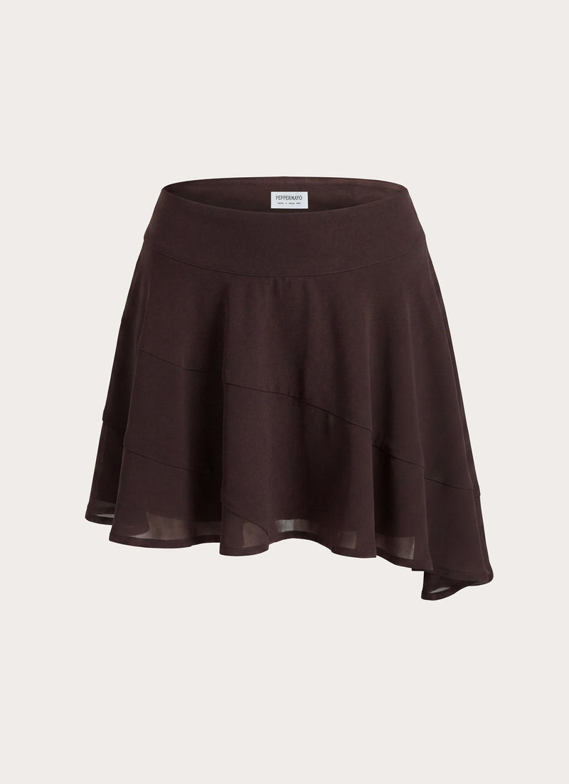 Gehrie Mini Skirt - Chocolate