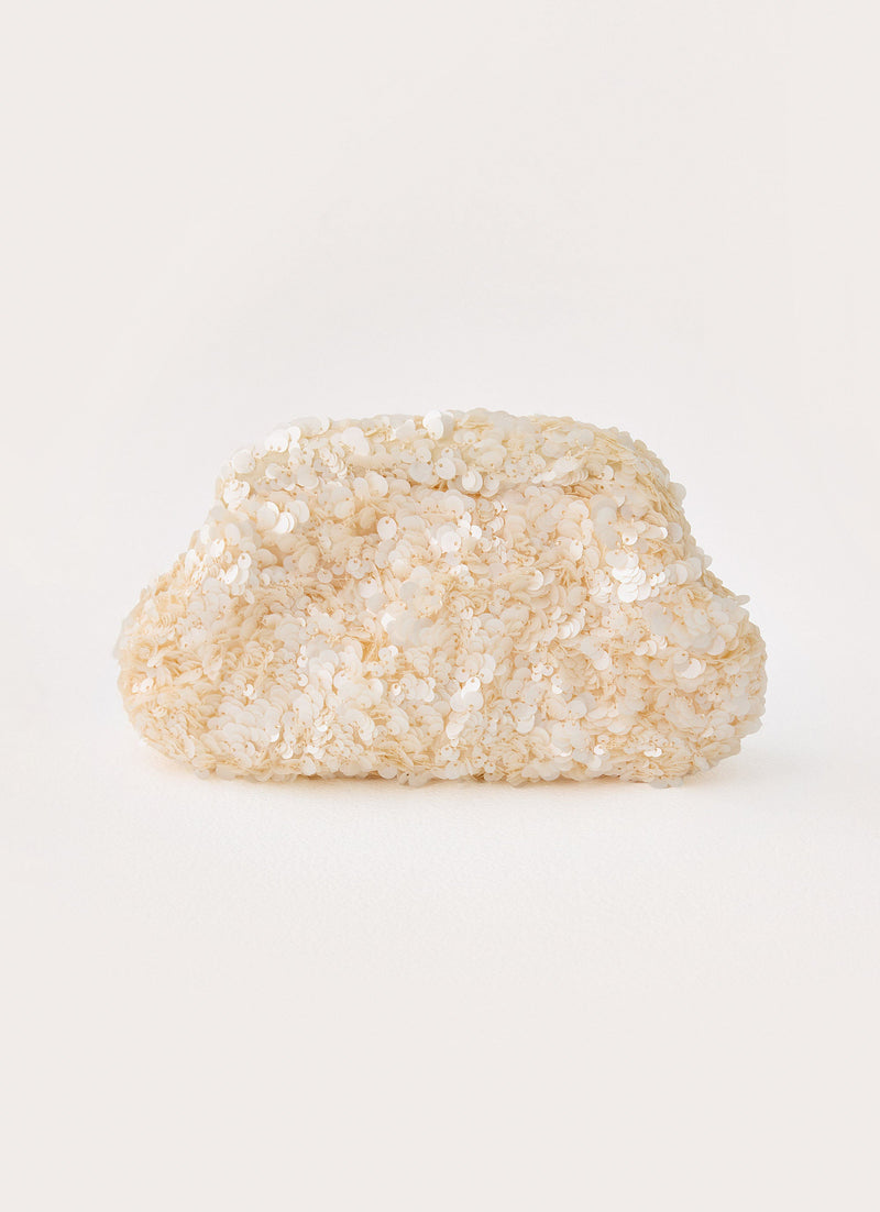 Genevieve Clutch Bag - Ivory