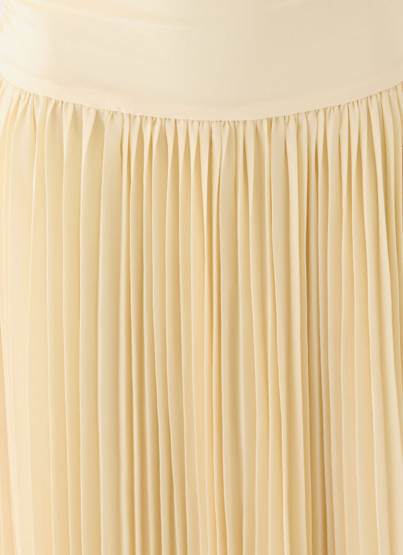 Harvest Sky Maxi Dress - Baby Yellow