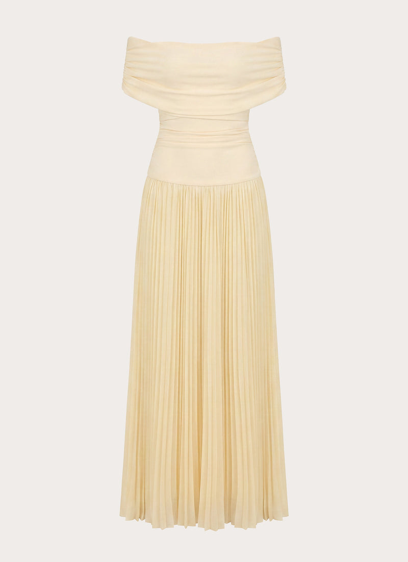 Harvest Sky Maxi Dress - Baby Yellow
