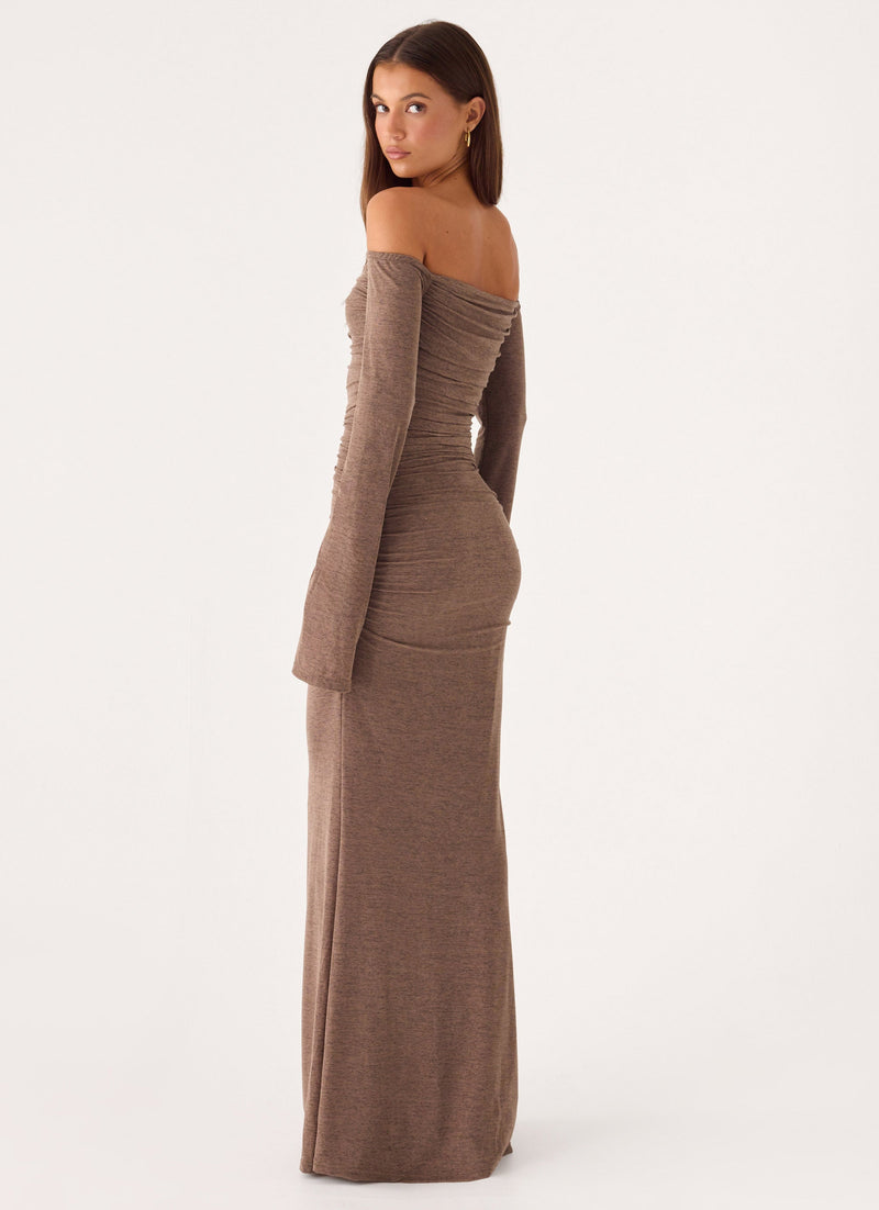 Hollywood Action Maxi Dress - Taupe