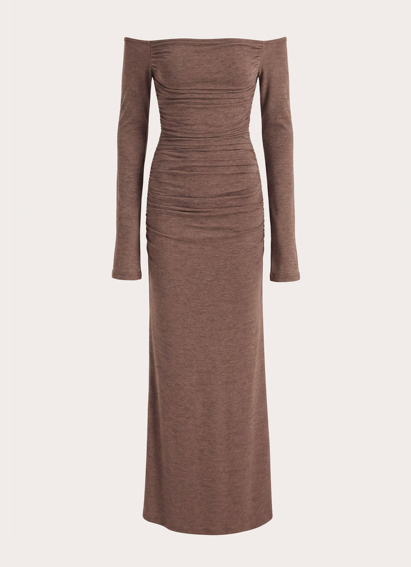 Hollywood Action Maxi Dress - Taupe