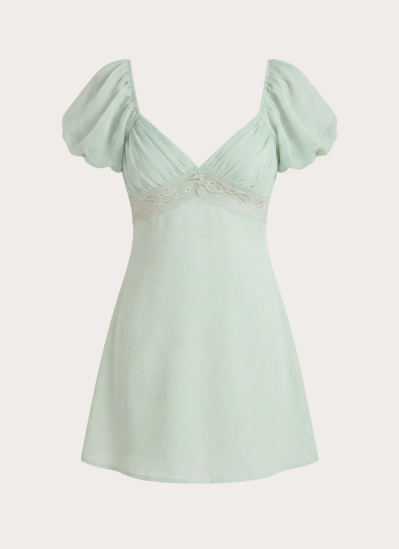 Illit Mini Dress - Sage