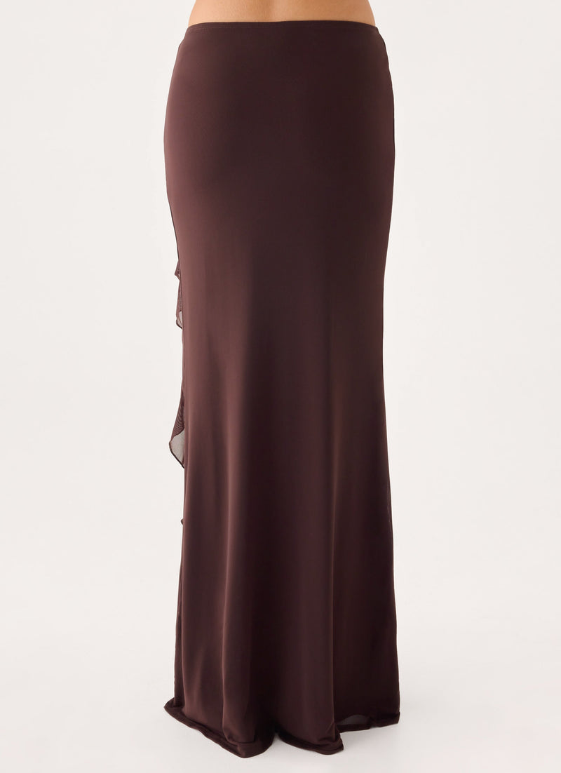 Joosal Maxi Skirt - Brown