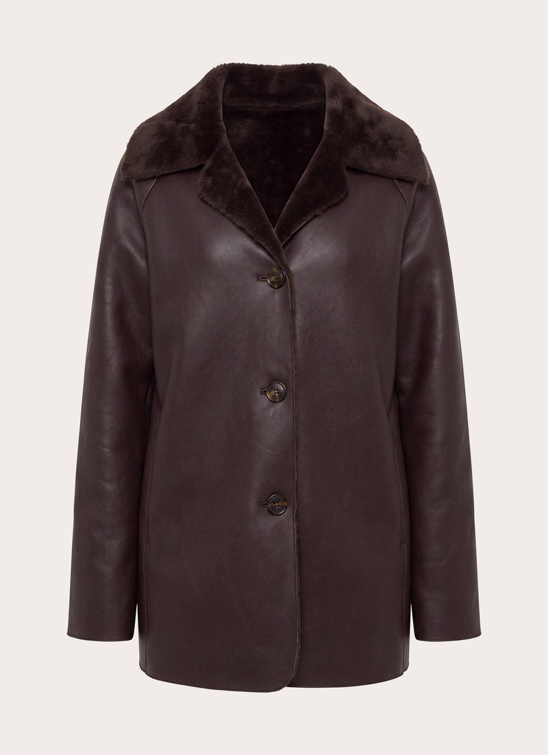 Kaelyn Reversible Jacket - Dark Chocolate