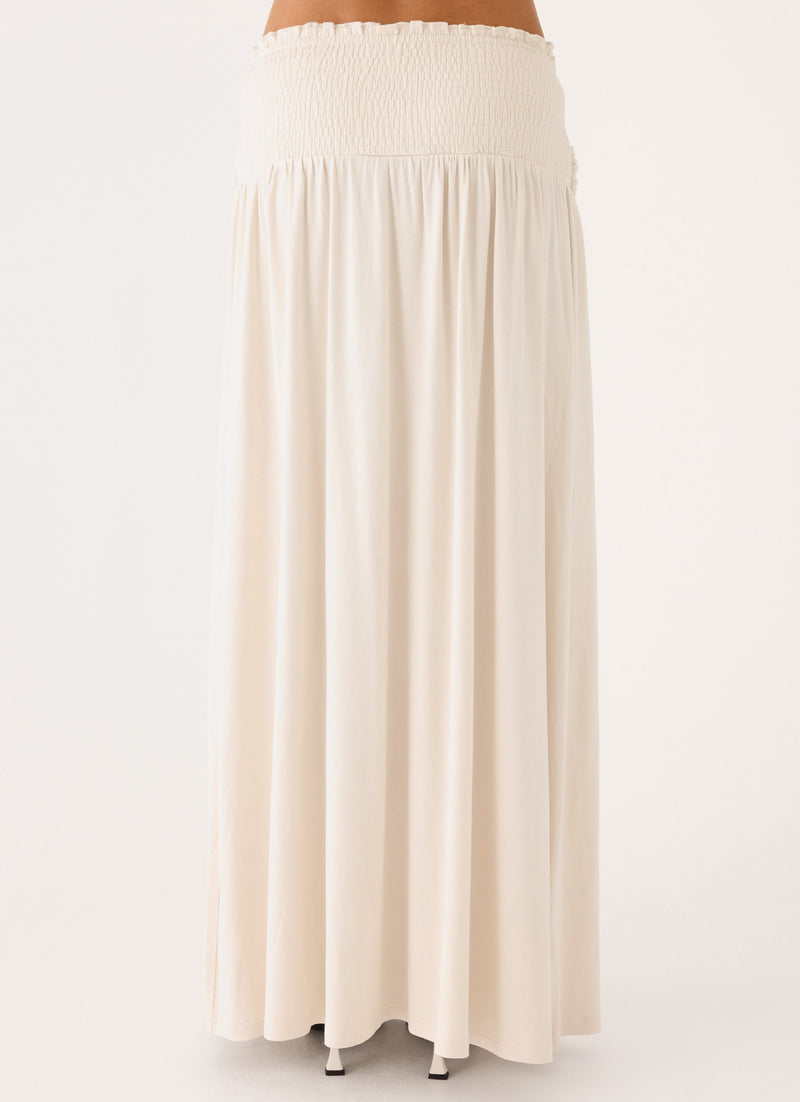 Kelli Hardware Maxi Skirt - Cream
