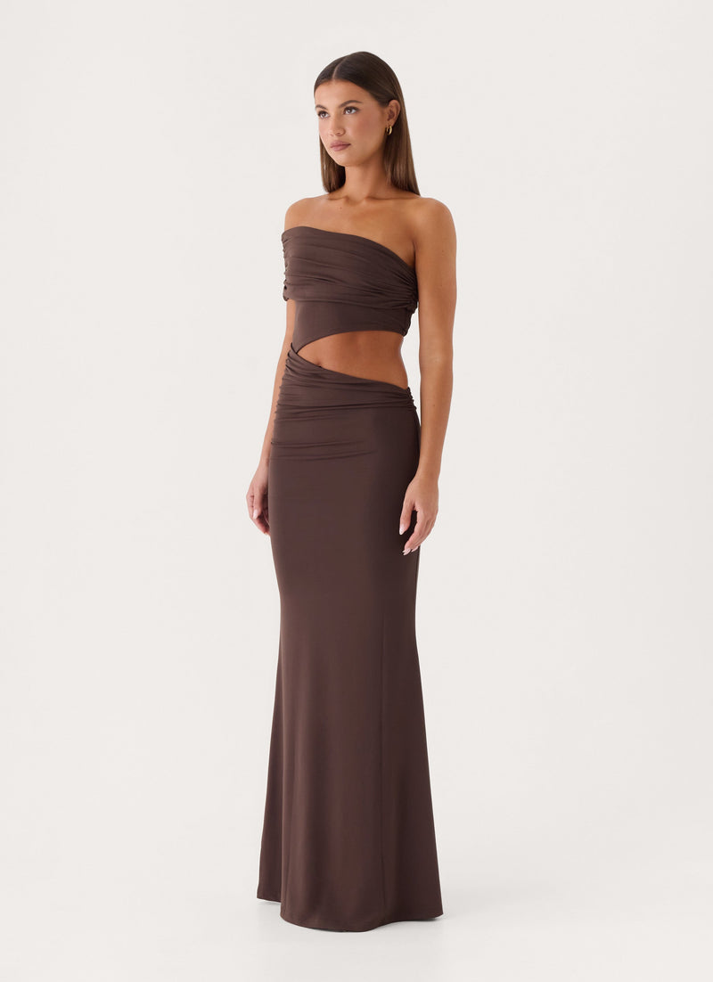 Lennen Maxi Dress - Chocolate