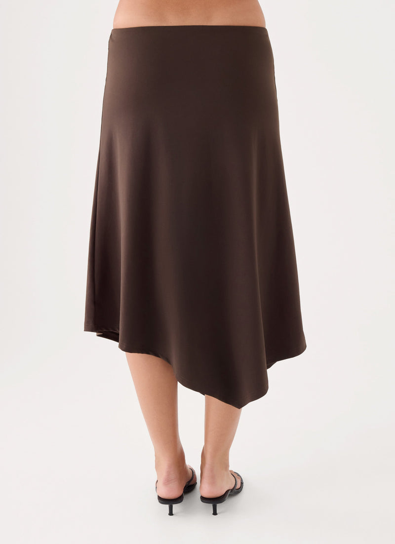Lennox Midi Skirt - Chocolate