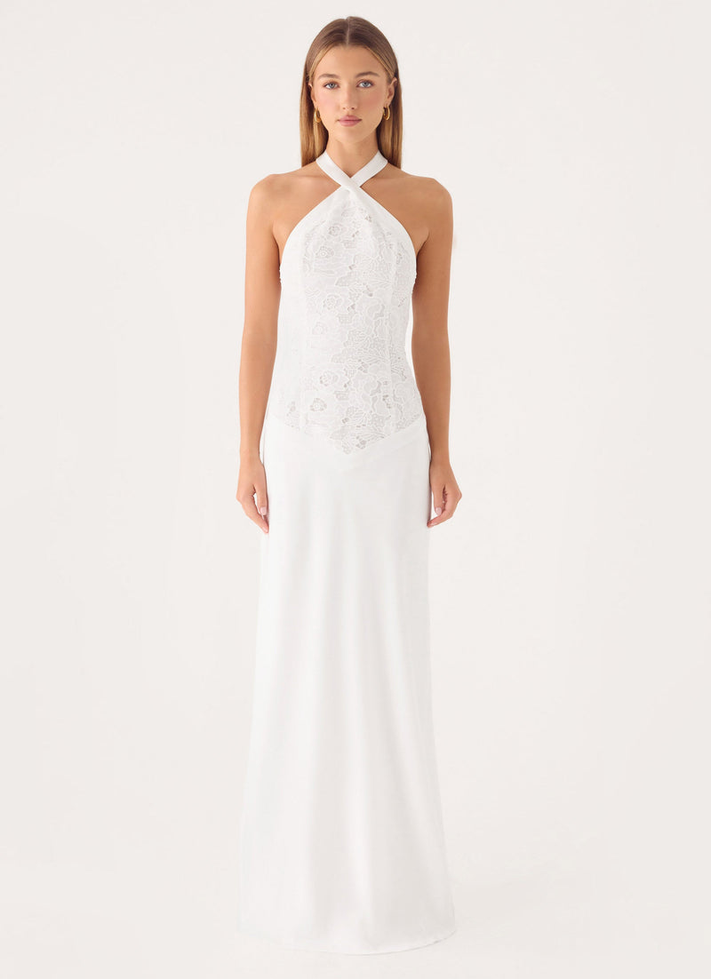 Lilas Maxi Dress - White