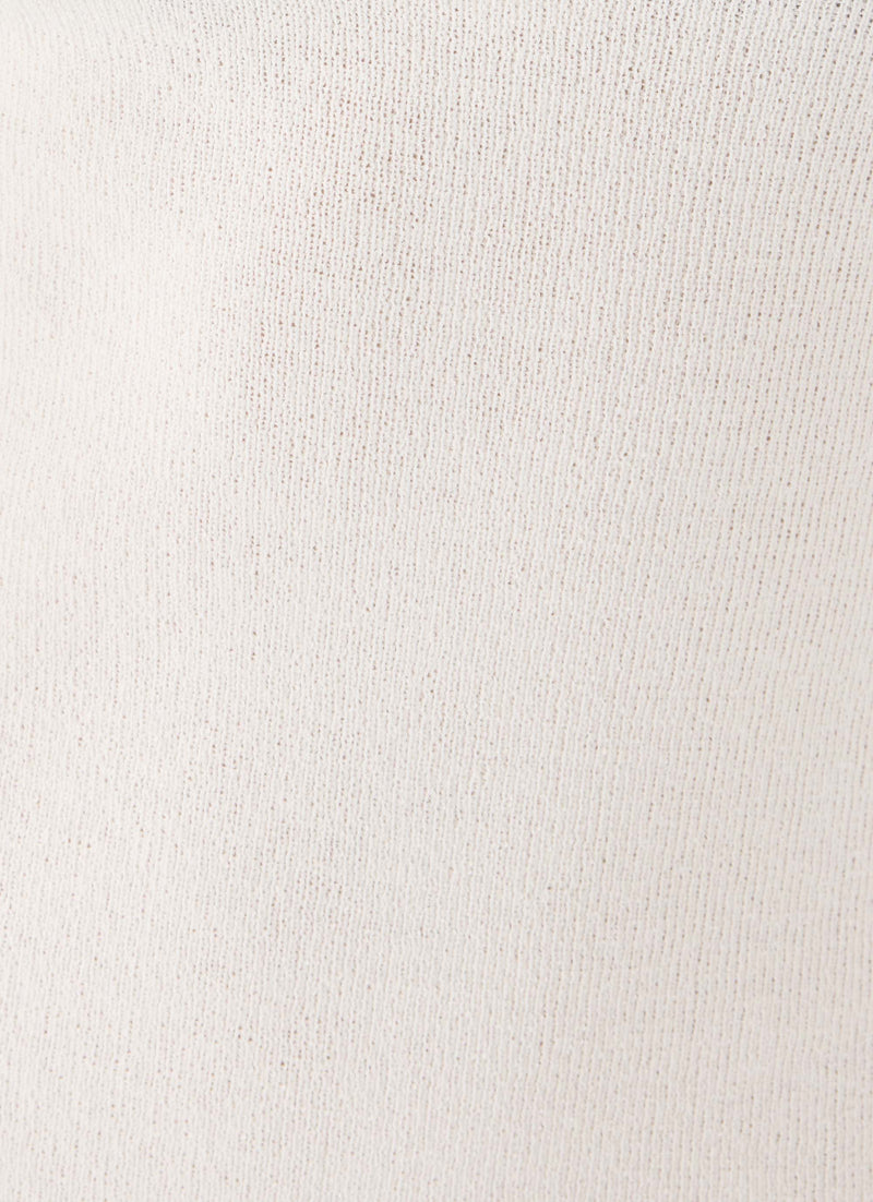 Levara Knit Low Back Mini Dress - White