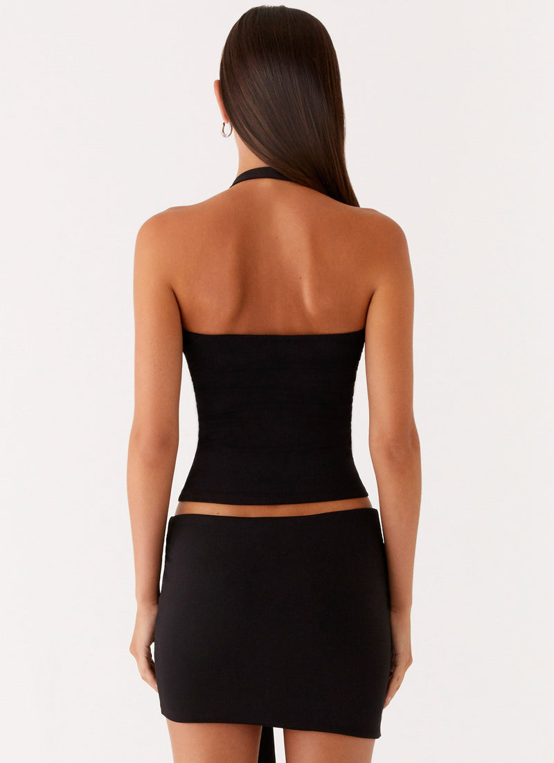 Lucent Mini Skirt - Black