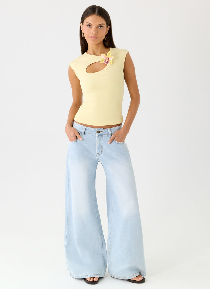 Luxie Top - Yellow
