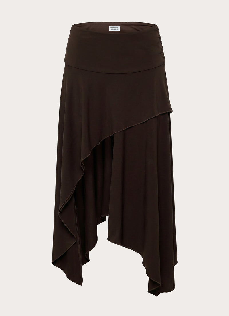 Lycia Midi Skirt - Chocolate