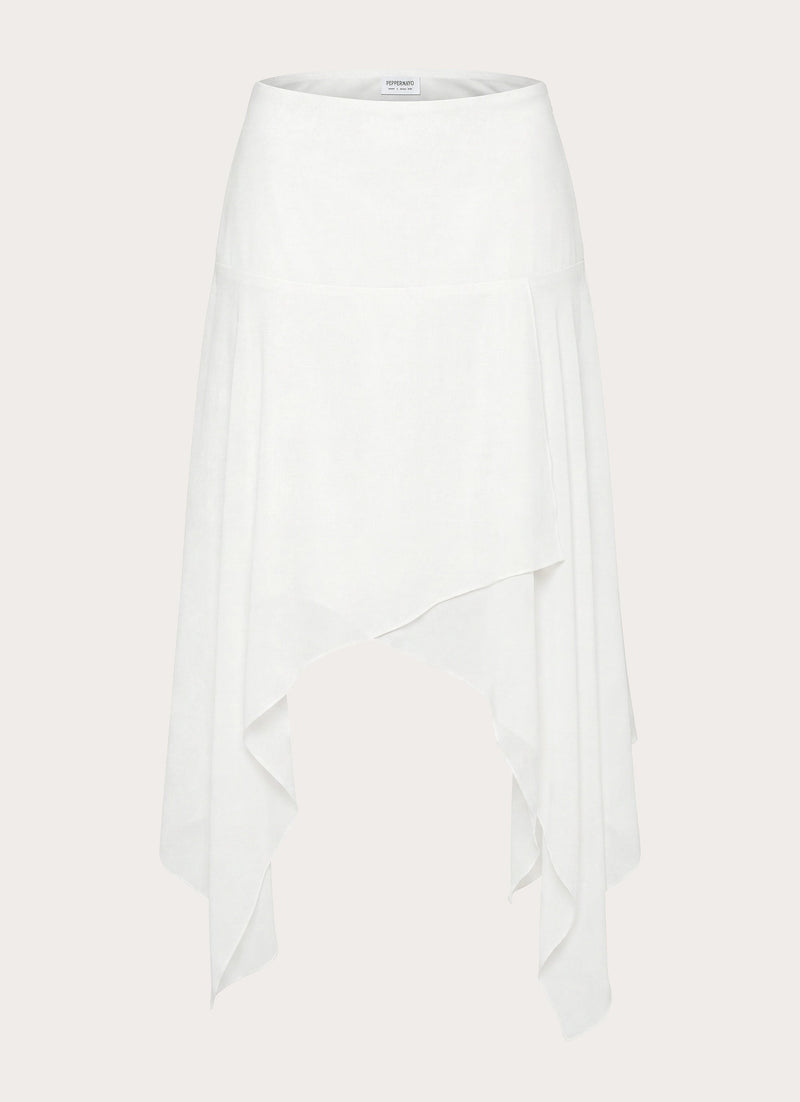 Madi Midi Skirt - White