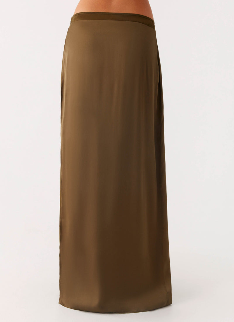 Mavie Maxi Skirt - Khaki