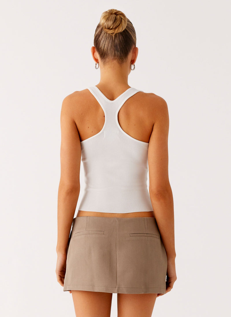 Mirna Micro Skort - Taupe Marle