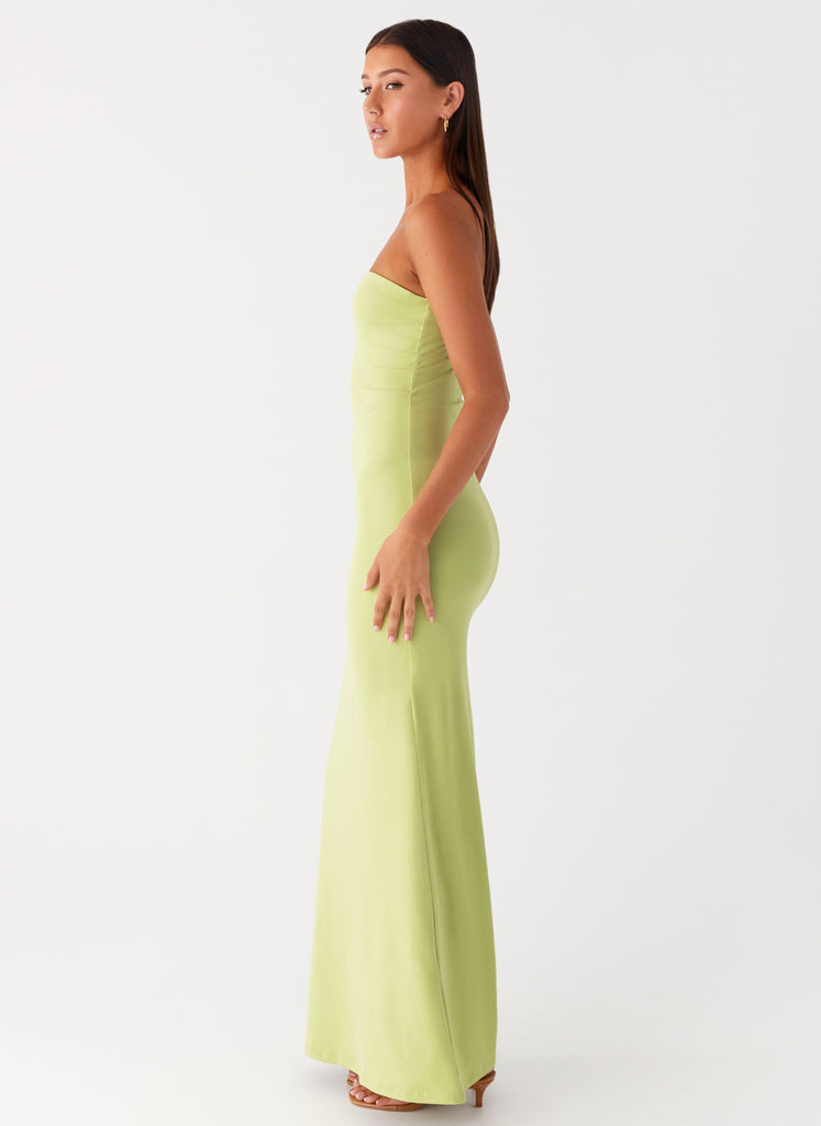 Moara Cut Out Maxi Dress - Lime Green