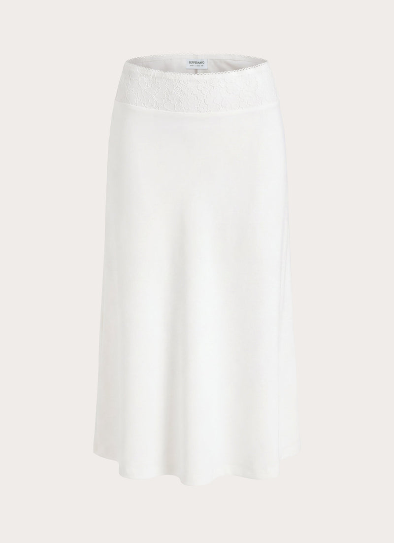 Moments Midi Skirt - White