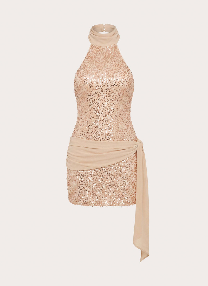 Monica Mini Dress - Nude