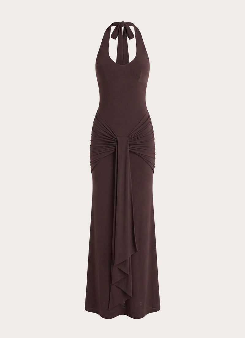 Myrhee Maxi Dress - Chocolate