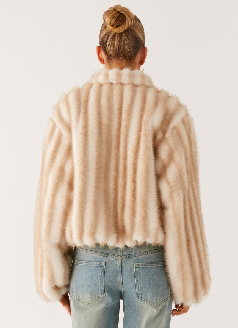 Naylor Faux Fur Jacket - Blonde
