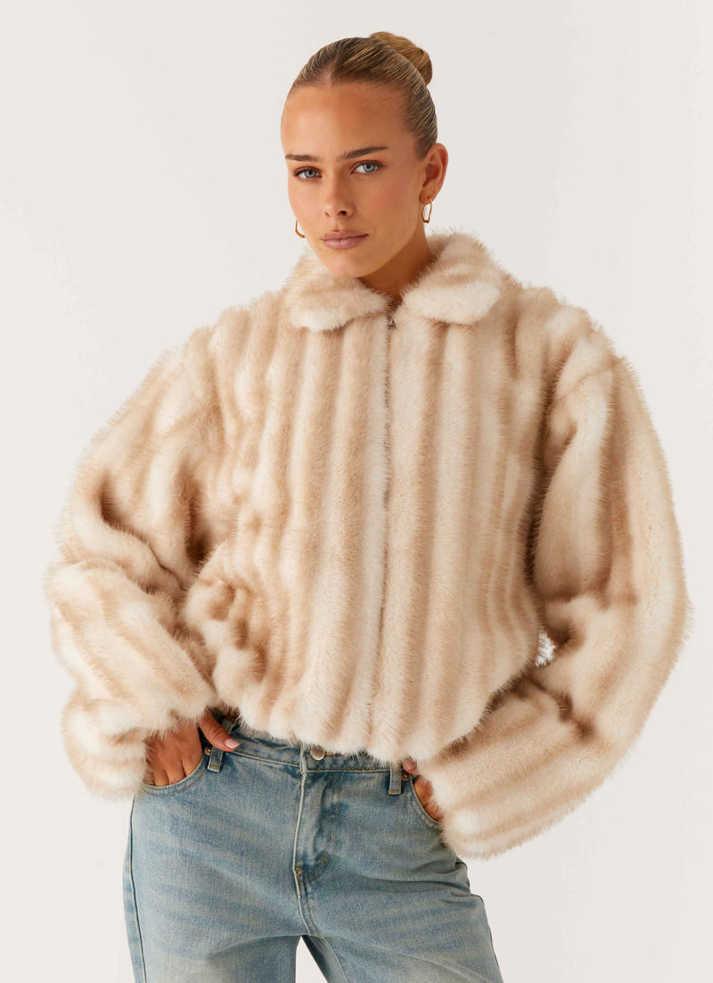 Naylor Faux Fur Jacket - Blonde