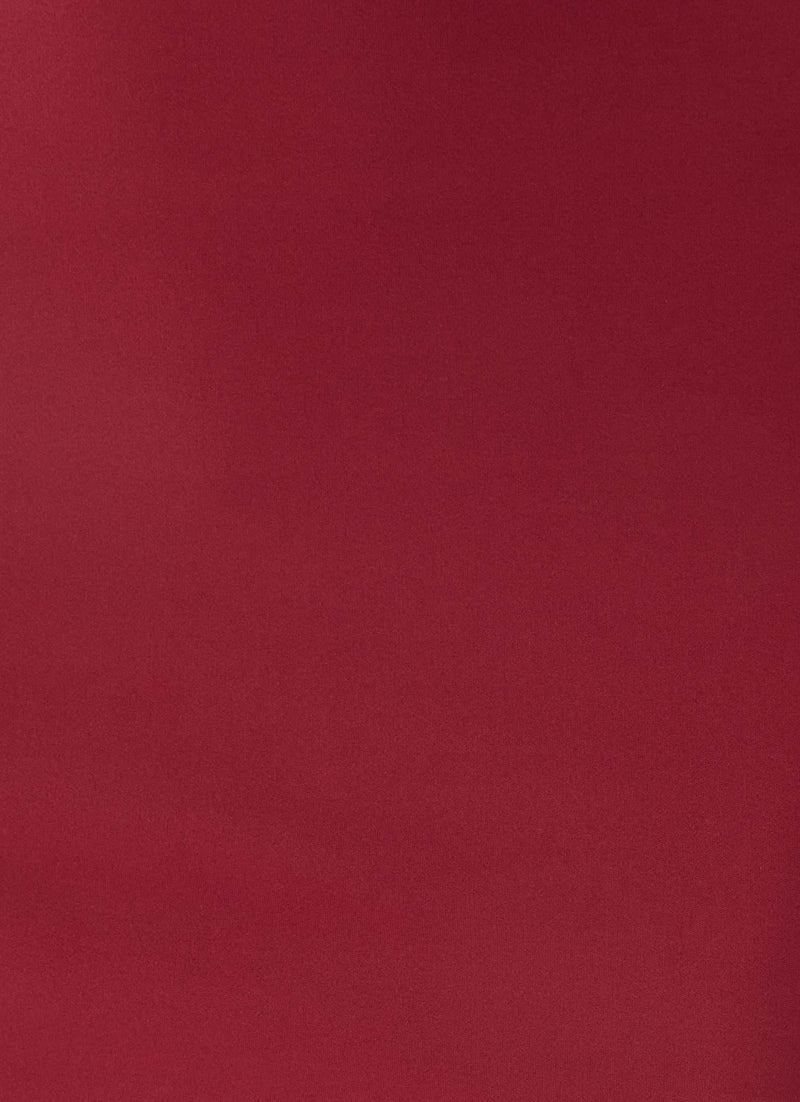 Nicoletta Jersey Mini Dress - Maroon