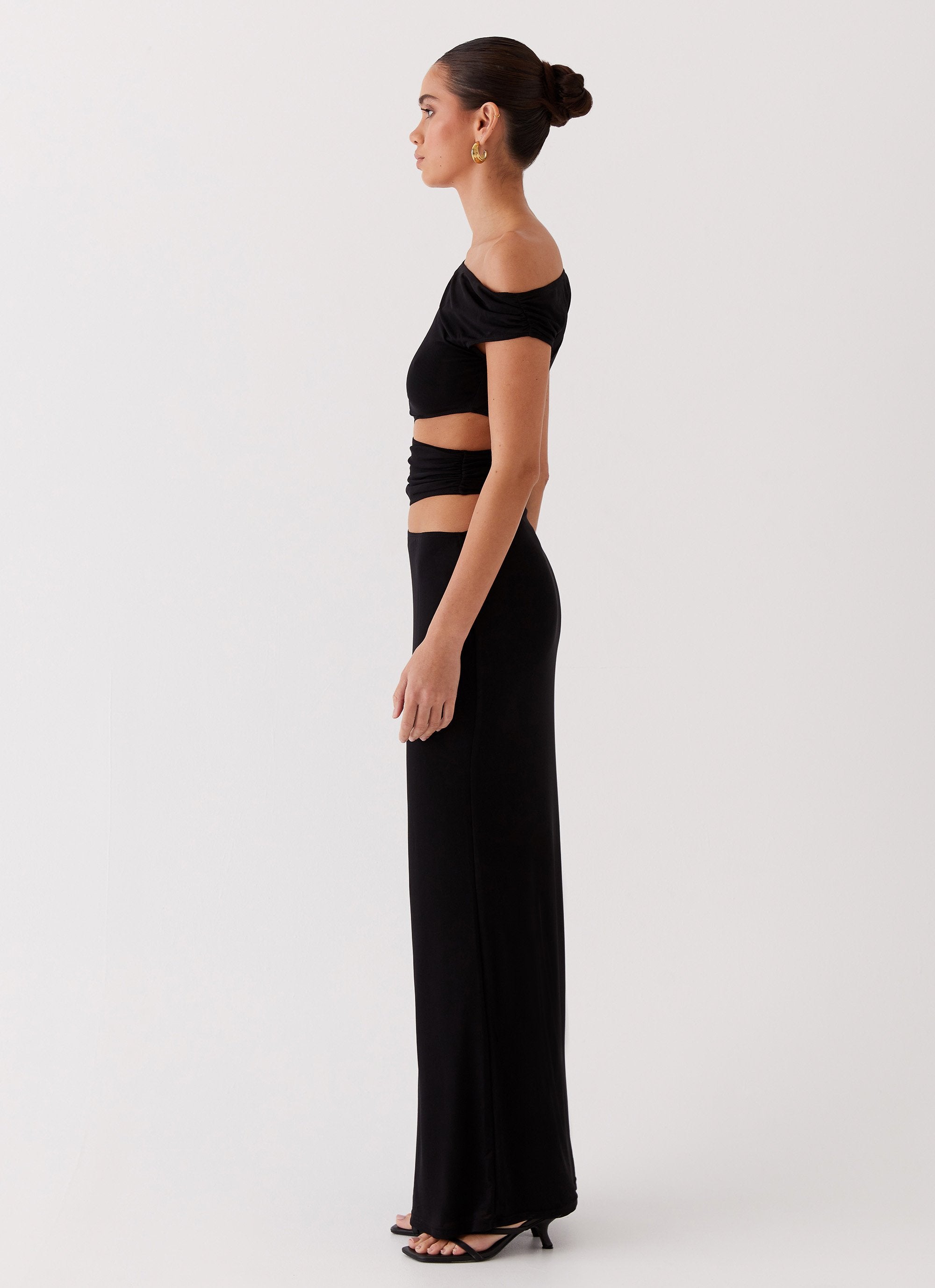 Margot One Shoulder Maxi Dress - Black Peppermayo UK Margot One Shoulder Maxi Dress - Black Peppermayo UK