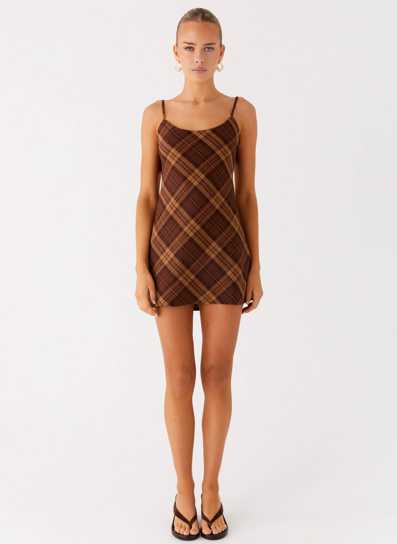 Radio Star Mini Dress - Plaid