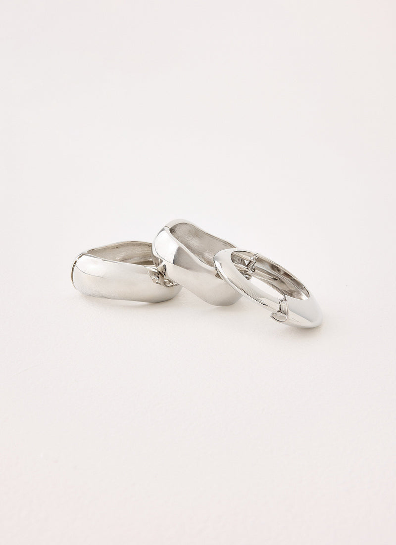 Rule Breaker Bracelets - Silver