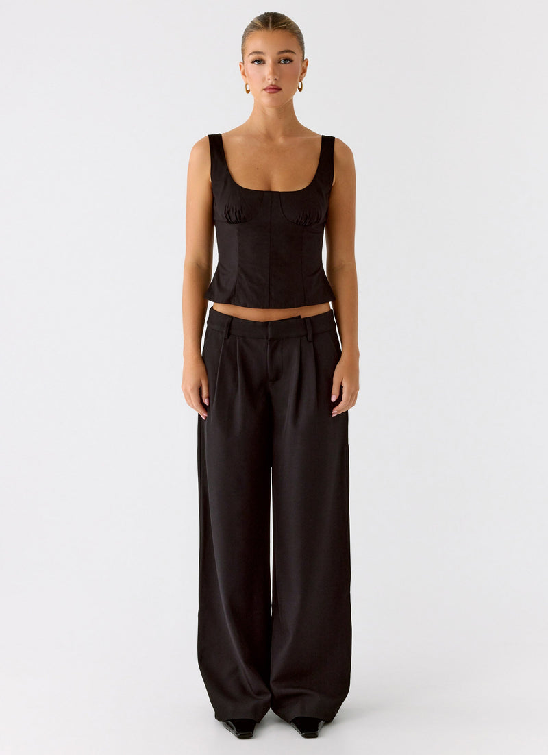 Samuel Low Rise Suiting Pants - Black